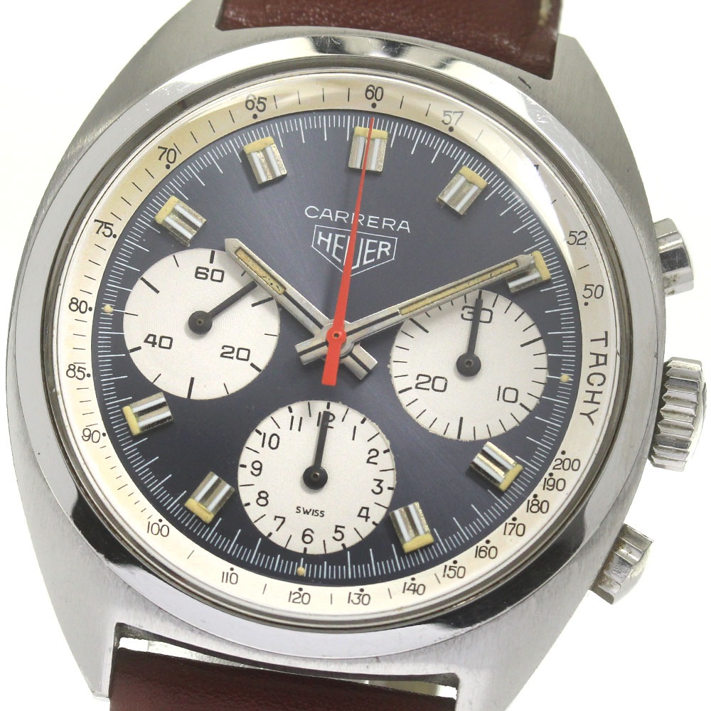 ホイヤー Heuer カレラ クロノグラフ cal.7736 ヴィンテージ 手巻き メンズ _834831【中古】 286,830円