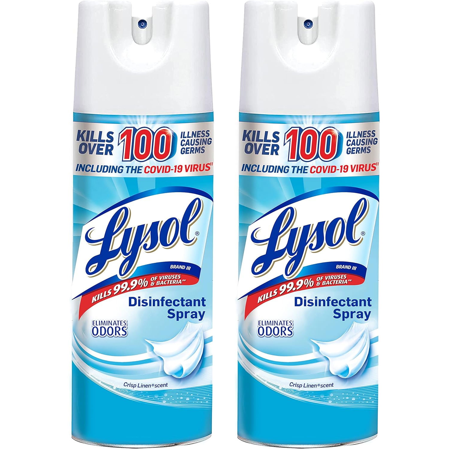 Lysol DisinfectantスプレーCrispリネン25oz (2 x 370ml)