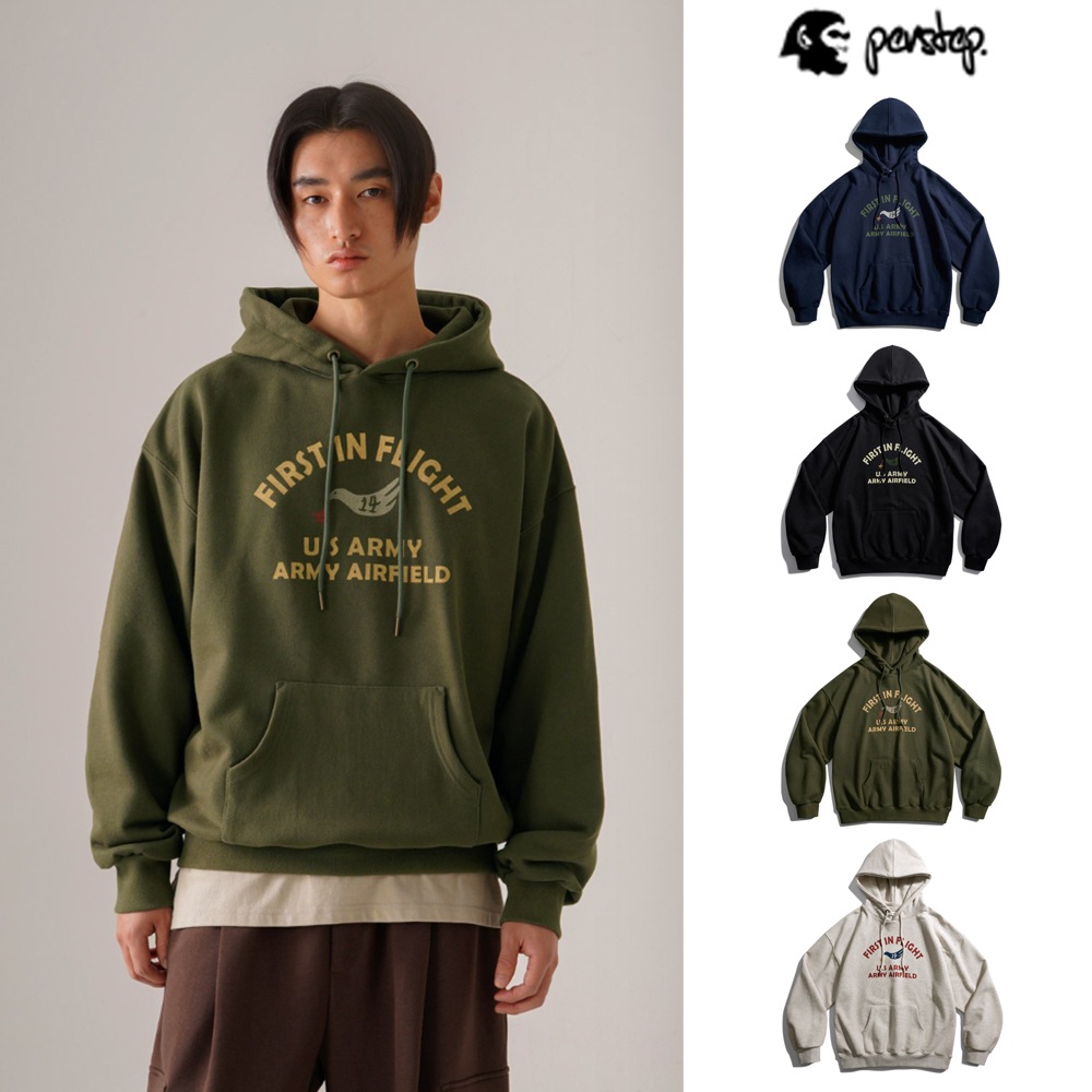 [PERSTEP] Airfield heavy weight hoodie