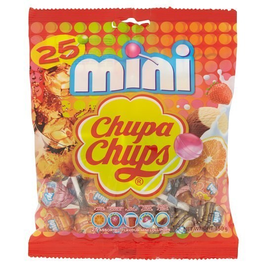 その他 Chupa Chups Assorted Flavour Mini Lollipops 25pcs 150g
