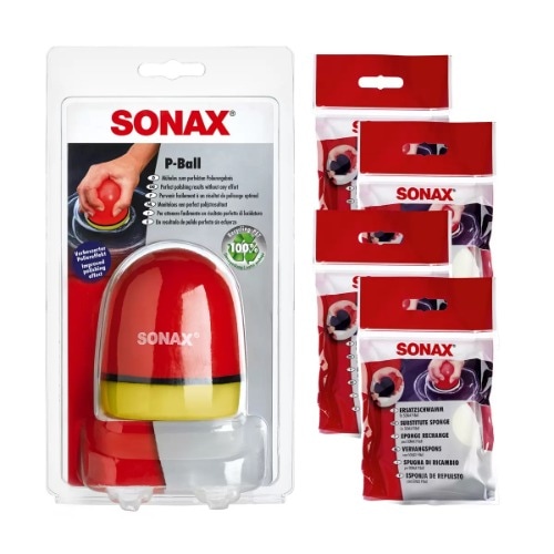 ソナックスP-BALL光沢スポンジ1個+交換スポンジ4個