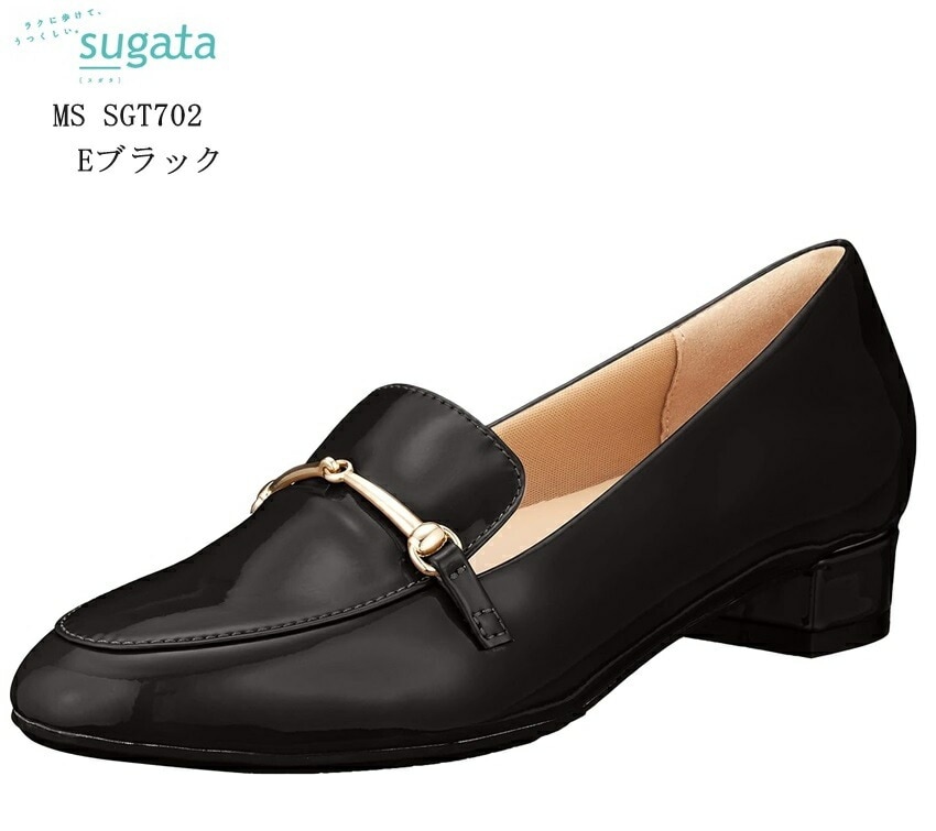 sugata(スガタ)MS SGT702 レディス 軽量 カジュアルトラッドパンプス 綺麗なフォルムでありつつ履き心地の良さ 姿勢の良い歩きをサポートする機能性