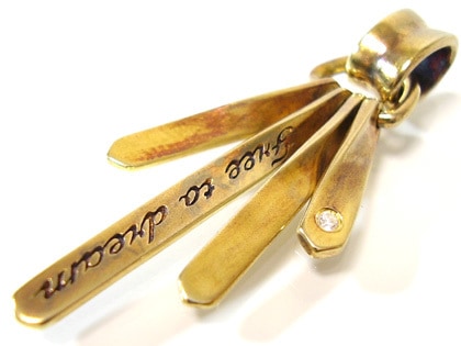 FREE STYLECZゴールドアンティークフリースタイルシルバーペンダント/シルバーアクセサリーs