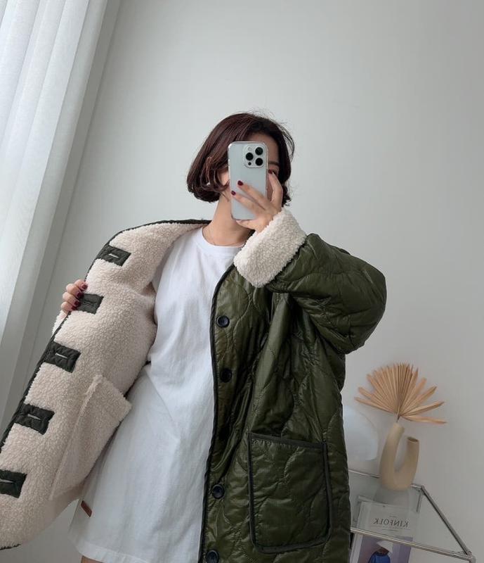 男女共用)リバーシブルキルティングパディングジャンパー