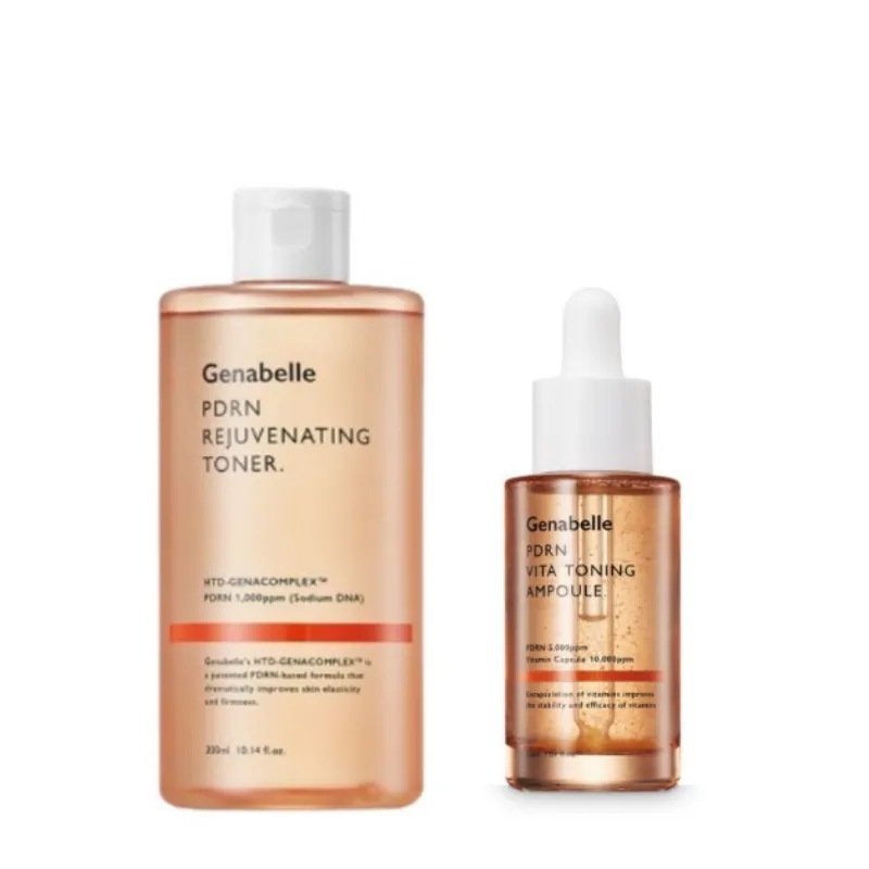 【正規品】 [1+1/2個1セット]PDRNビタアンプル30ml+PDRNトナー30mlセット/ しっとりツヤ肌化粧水 ビタミンカプセル美容液 保湿クリーム 韓国ドクターズコスメ