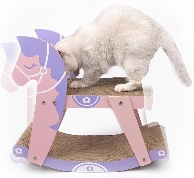 xinXbabe 猫爪とぎダンボール 猫爪とぎ 爪とぎ木馬 上下二段 二段木馬 揺れ 5,522円