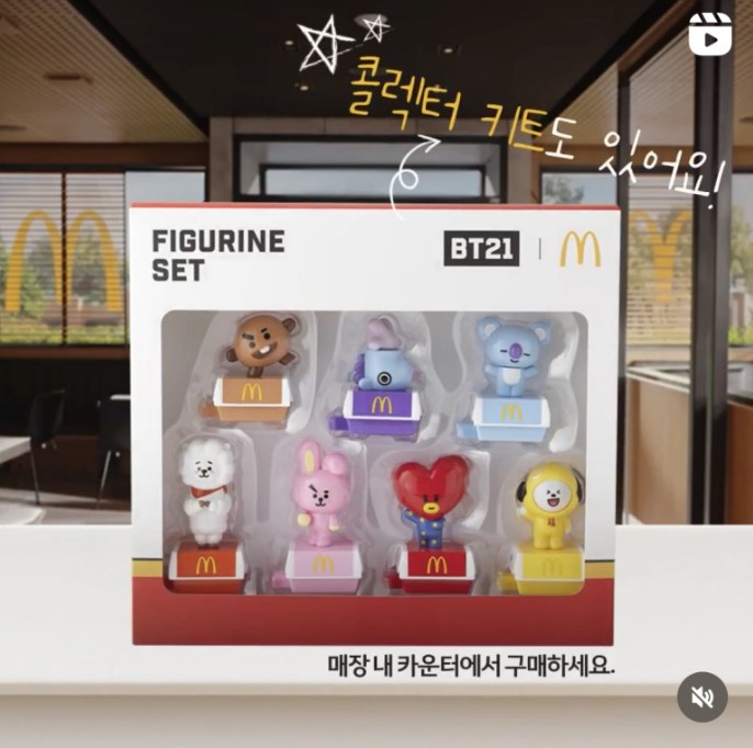 【BTS x MCDONALDS】 マクドナルド フィギュア Figure Set