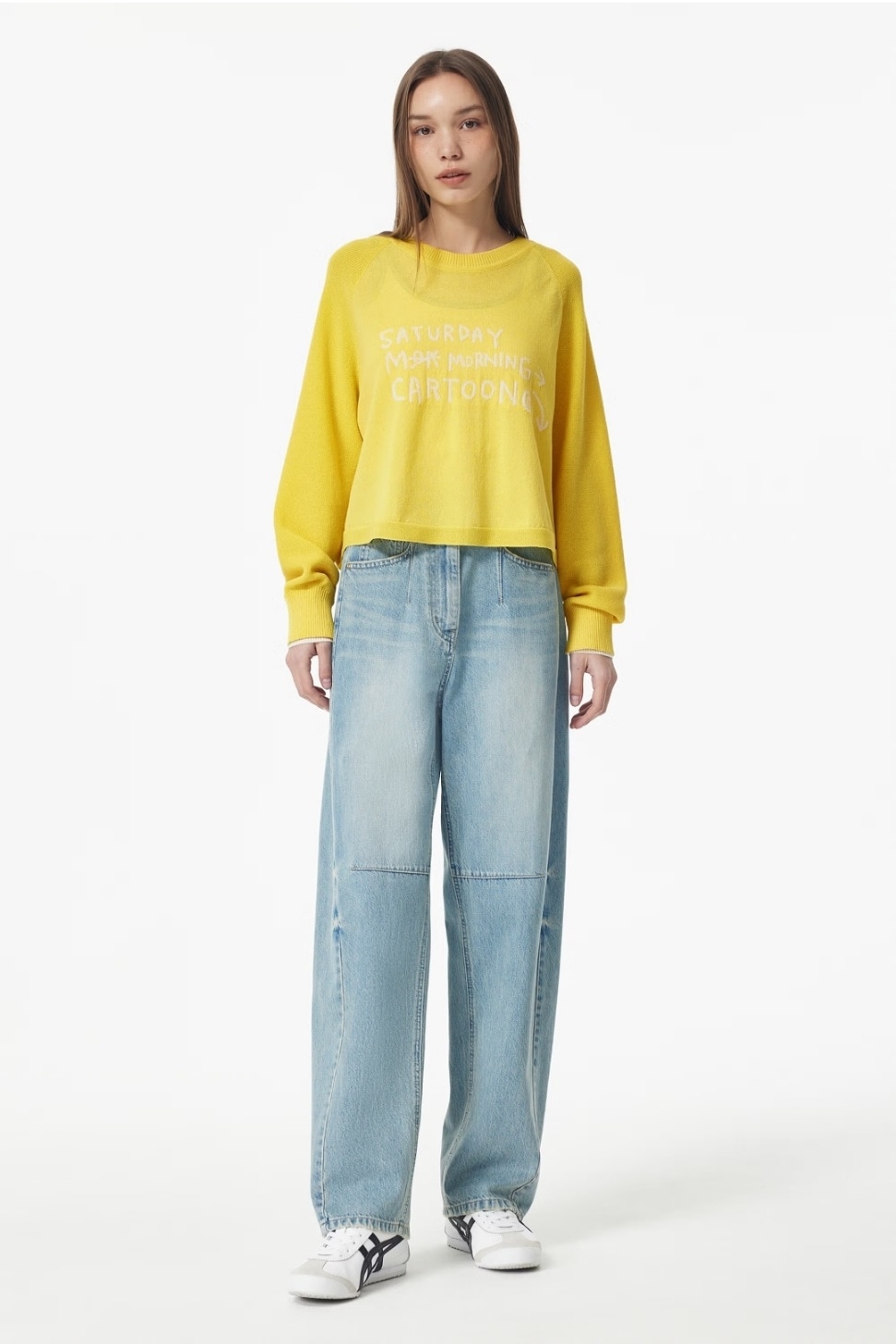 バックジップアップ ニット カーディガン