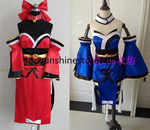 髪飾り付きコスプレコスチュームFGO Fate / Extra CCC Caster Tamaweed Mae赤2色セット