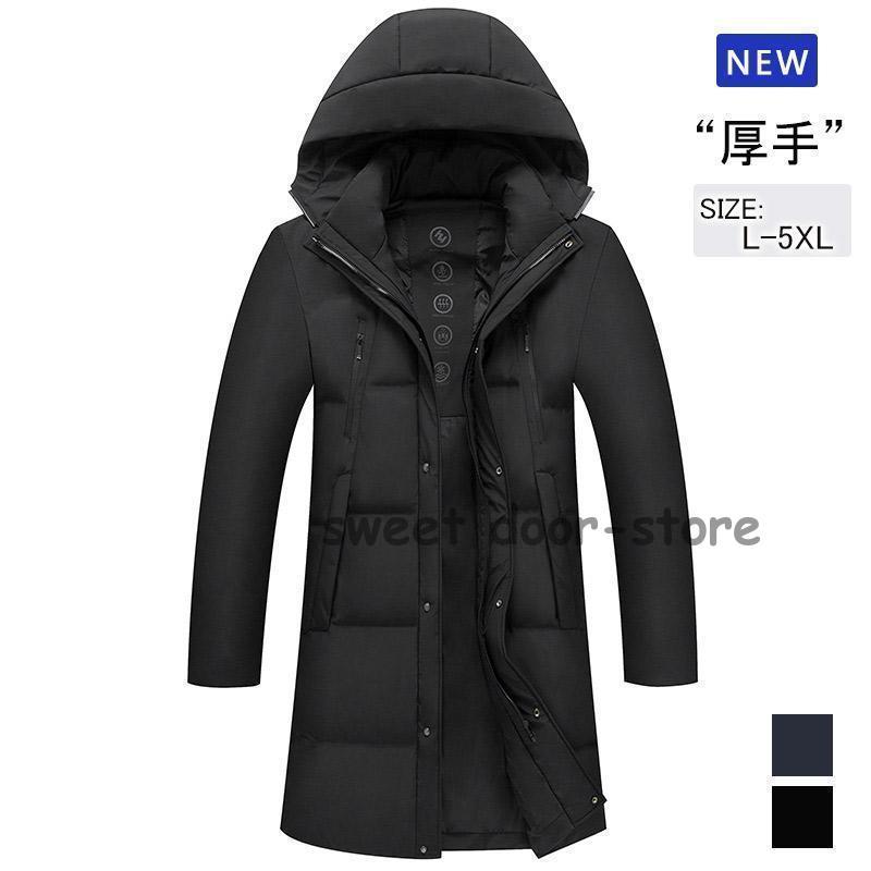 新作 メンズ コート 冬服 アウター フード付き ロングコート ダウン 秋冬 防風 厚手 防寒着 冬物 ファッション 秋 冬