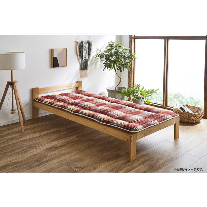 イケヒコ　防ダニ敷布団 RE140×210 ソフィア レッド