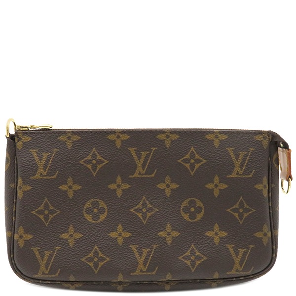 ルイヴィトン LOUIS VUITTON アクセサリーポーチ ポシェット アクセソワール モノグラムキャンバス モノグラム ゴールド金具 茶 ハンドバッグ ミニバッグ M51980 AR0919 【