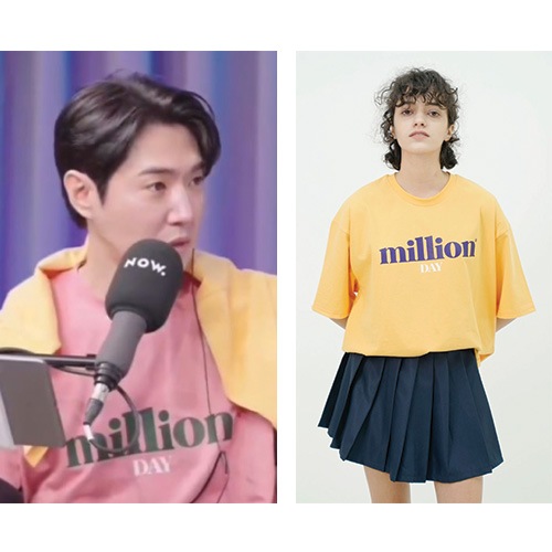 [デニアン 着用]ロゴTシャツ(10colors) 韓国ファッションスタイル 韓国の人気ブランド 女性上着 カジュアル