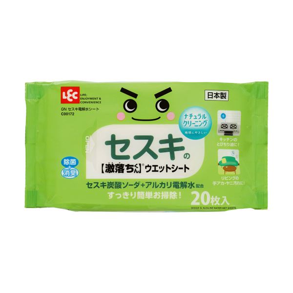 （まとめ）レック セスキ電解水シート C00172 1パック（20枚）[x20セット]