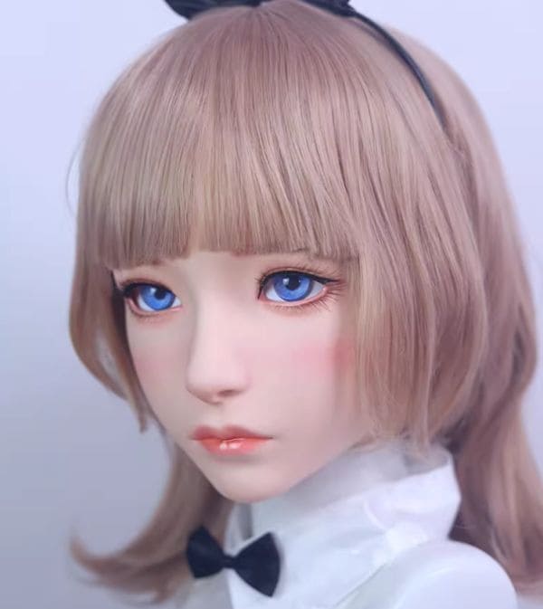 全頭マスク カツラ付き 月神OR フルマスク ドール ヘッドロリータ人形 コスプレ マスク 変身 仮装 着ぐるみ 二次元美少女 60,390円