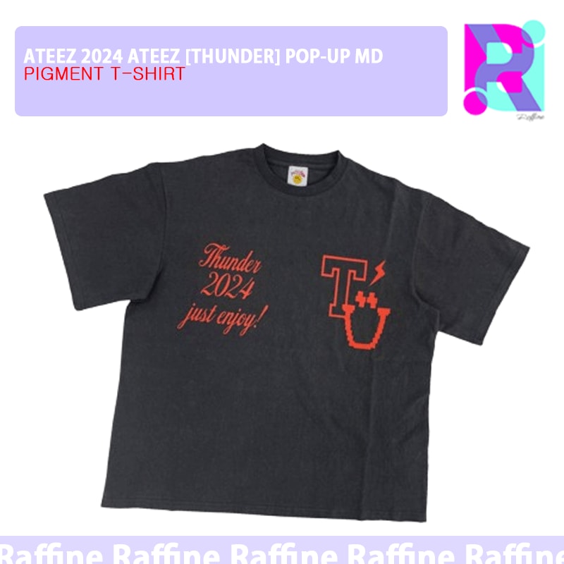 [PIGMENT T-SHIRT] ATEEZ 2024 ATEEZ [THUNDER] POP-UP MD