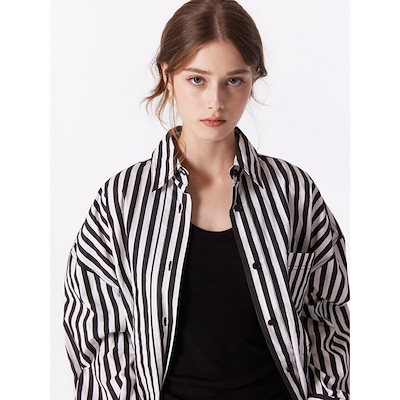 スーパーシングスオーバーサイズシルエットシャツ (ブラック) 31,866円