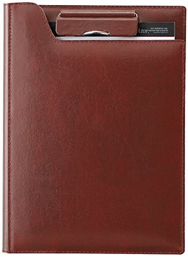 zeitVektor クリップファイル A5 （リサイクル皮革製） ブラウン ZVF605C