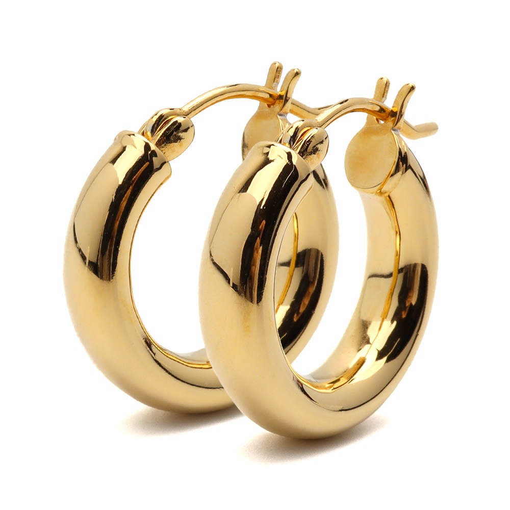 925 フープピアス 太幅 [ce179]