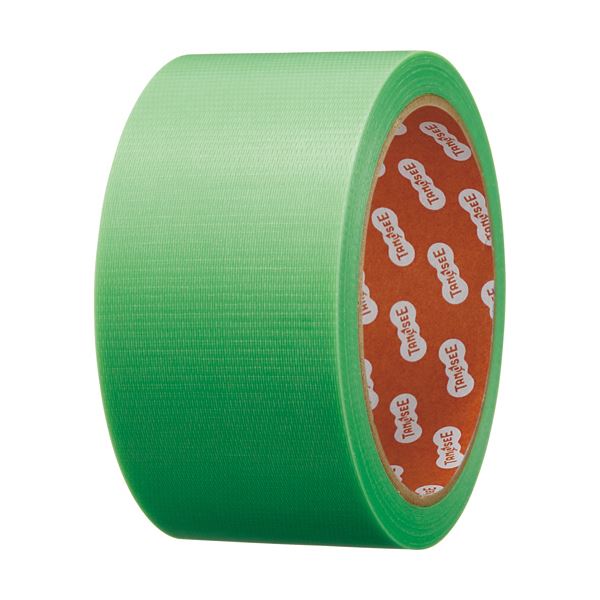 （まとめ）TANOSEE カラー養生テープ 50mmx25m 緑 1巻 [x30セット]