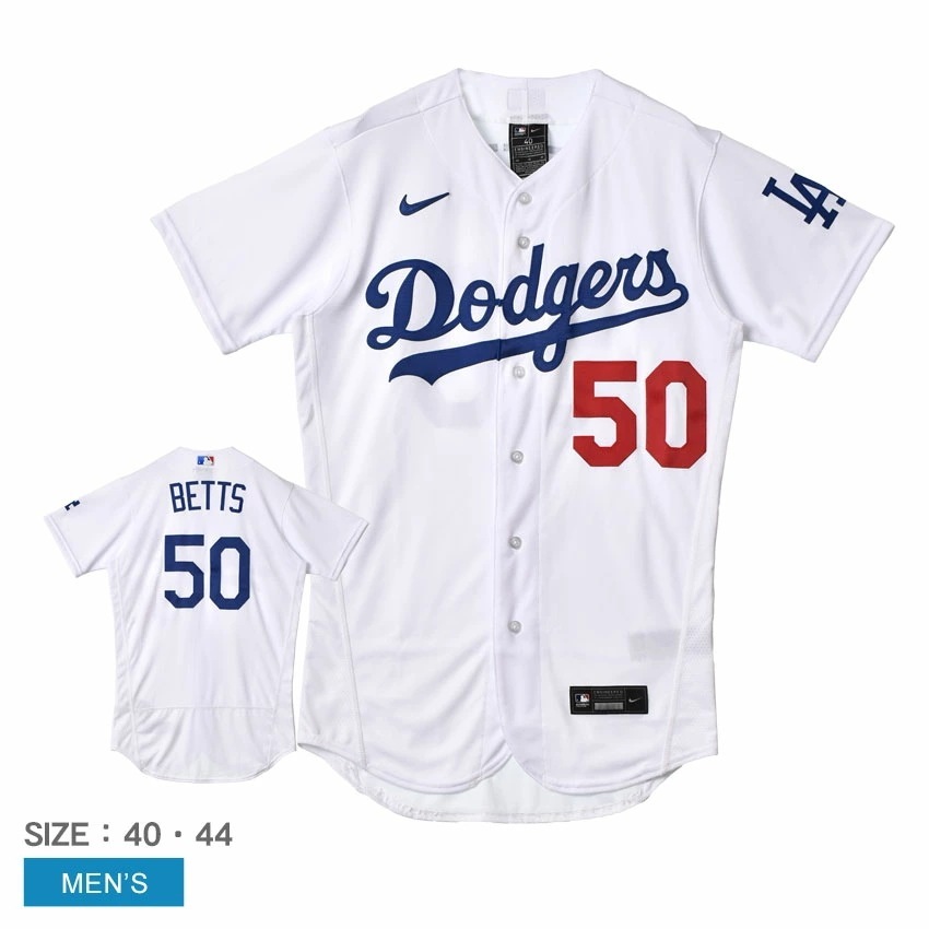 8900-LD1H-LD9-B50 メンズ ムーキーベッツ ロサンゼルスドジャース MLB メジャーリーグ 公式アイテム ベースボールシャツ 半袖 オーセンティック 野球 ZSPO