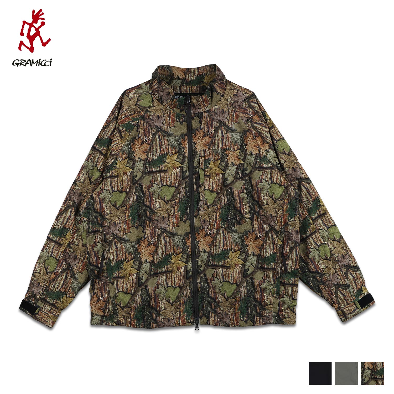 ナイロンジャケット アウター ソフトシェル メンズ ブラック グレー カモ 黒 迷彩 G3FM-J037