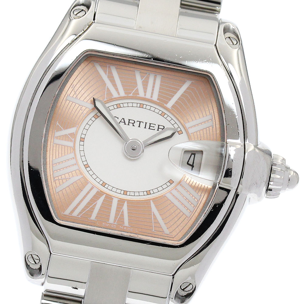 カルティエ CARTIER W62054V3 ロードスター SM 2007年限定 デイト クォーツ レディース _898228【中古】