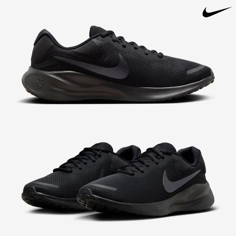 [NIKE] ナイキ スニーカー レボリューション 7 ロード ランニングシューズ / BLACK
