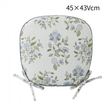 川島織物セルコン ミントン ハドンホール ダイニングシートクッション 45×43Vcm LN1220 B ブルー