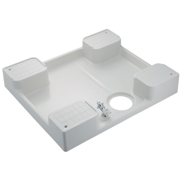 426-502K-W ホワイト [洗濯機用防水パン(水栓つき/寒冷地向け)]
