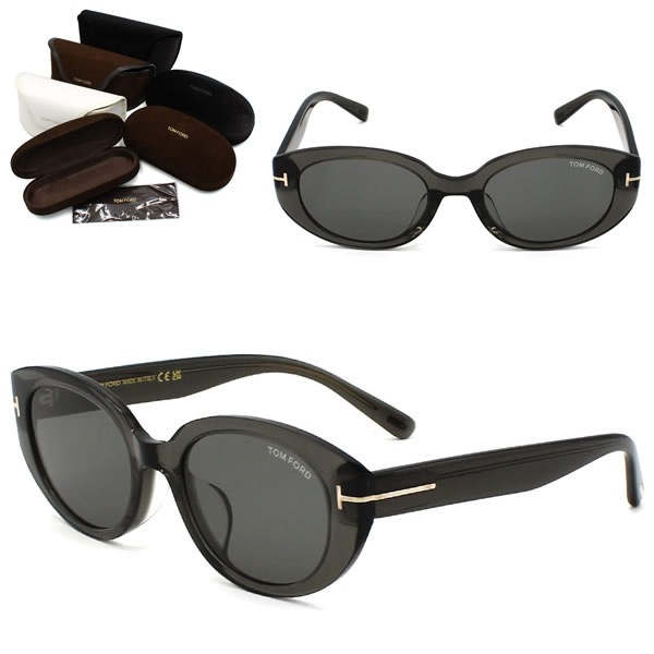 サングラス FT1296-K/S 20A 54 TF1296 サングラス EYEWEAR アジアンフィット グレー ユニセックス
