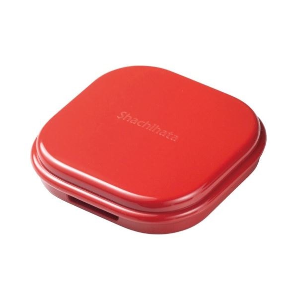 (まとめ) シヤチハタ 速乾シヤチハタ 朱肉コンパクトタイプ 40号 赤 MQC-40-2 1個 (×10セット)