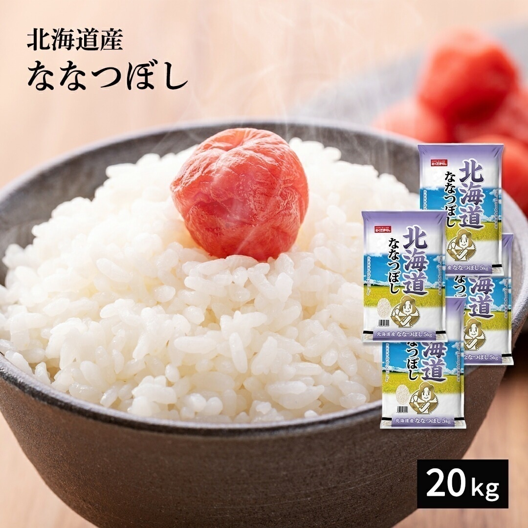 米 20kg 北海道産 ななつぼし 令和7年産 お米 単一原料米 おくさま印