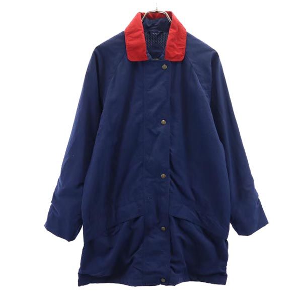 90s オールド 黒タグ ナイロンジャケット S ネイビー レディース