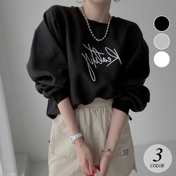 【2025新作 急速出荷】スウェット トレーナー パーカー レディース 秋冬 きれいめ トップス Tシャツ 春 秋 プルオーバー トップス ロゴTシャツ スウェットシャツ ジャージ ゆったり おし