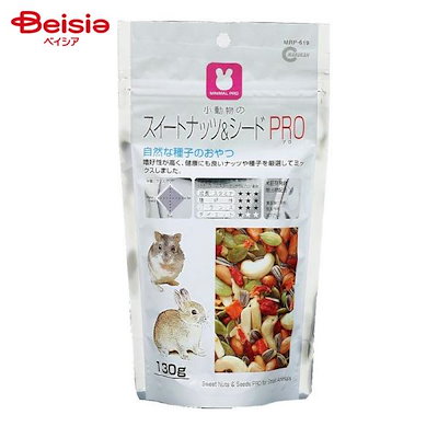 他サイト： 小動物のスイートナッツ＆シード　ＰＲＯ　１３０ｇ　おやつ　小動物　ナッツ　ハムスター　ウサギ　ＣＲＣ50―50―20―40―00の商品画像