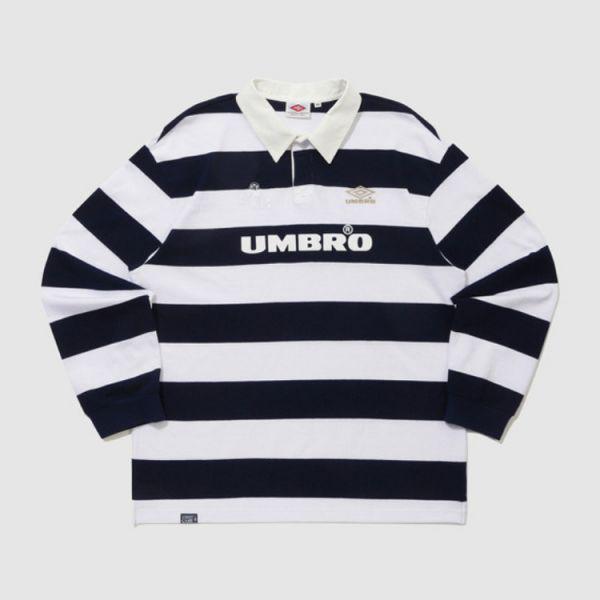 O HBL ブリティッシュ カジュアル ラグビー 長袖Tシャツ ネイビー UQ121CTL21DVY 931456