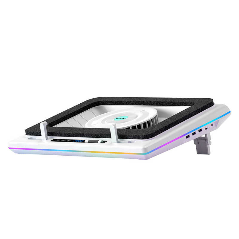 LLANO　ノートパソコン 冷却パッドRGB ホワイト　V12RGB-WH