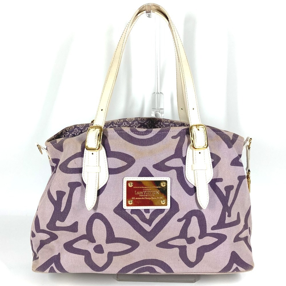 ショルダーバッグ M95680 タイシエンヌPM タイシエンヌ PM クルーズライン カバン トートバッグ 肩掛け レザー/キャンバス リラ パープル 28,600円