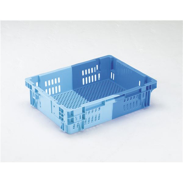 (5個セット) 業務用コンテナボックス/食品用コンテナー (NF-M26L) ダークブルー/ブルー 材質:PP