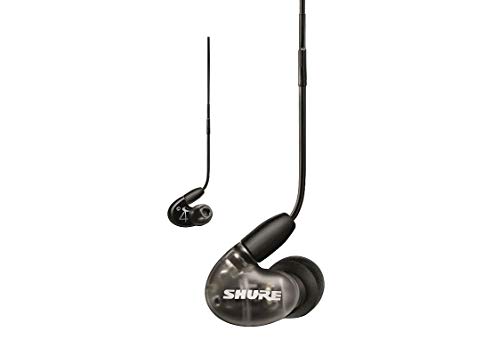 SHURE シュア イヤホン 有線 マイク付き AONIC 4 SE42HYBK UNI-A ブラック 高遮音性 ゲーム ゲーミング カナル型 ワイヤレス変換可(別売) MMCX リケーブル プロ仕様