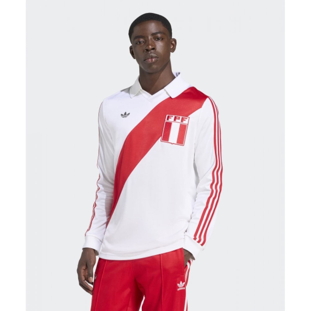 アディダスペールー 1978 ジャージ-ホワイト:レッド/ JI7634