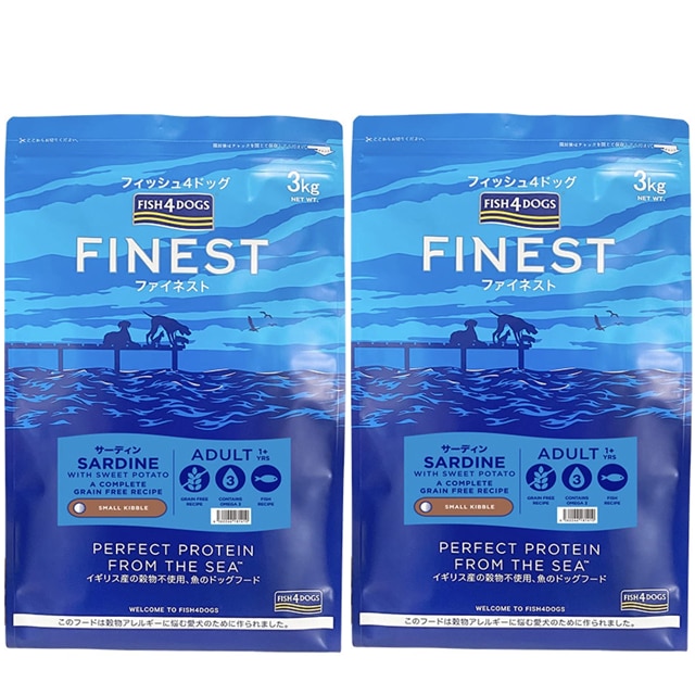 フィッシュ4 ドッグ サーディン 3kg 2個セット