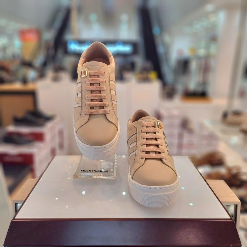 女性の足が楽な身長5cmバンド紐コンフォートカジュアルスニーカー3FR477-B