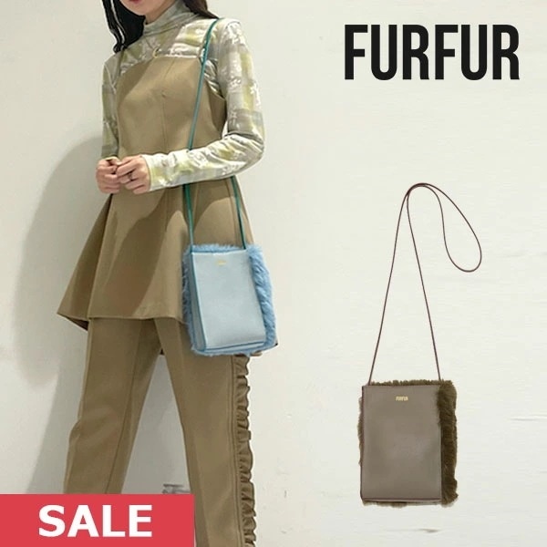 【SALE50%OFF】 【即納】 ファーファー FURFUR エコファーポシェット バッグ ショルダー rwgg224521