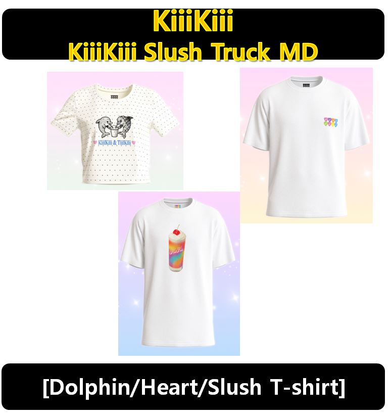 【KiiiKiii】 - [Dolphin T-shirt,Heart T-shirt,Slush T-shirt]Slush Truck MD