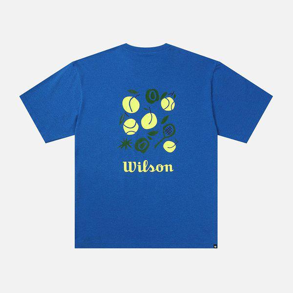 ピュアドライ テニス ドローイング Tシャツ UNI/BLU/W251003TTS32