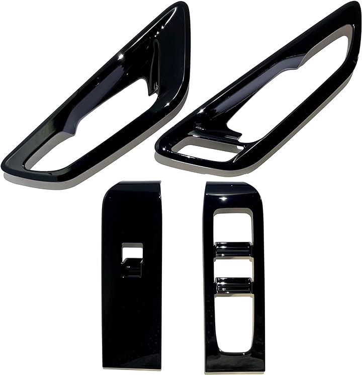 新型 アルファード 40系 ヴェルファイア アクセサリー 内装 カスタム パーツ ウィンドウスイッチパネル インナードアハンドルカバーセット 樹脂( ピアノブラック)