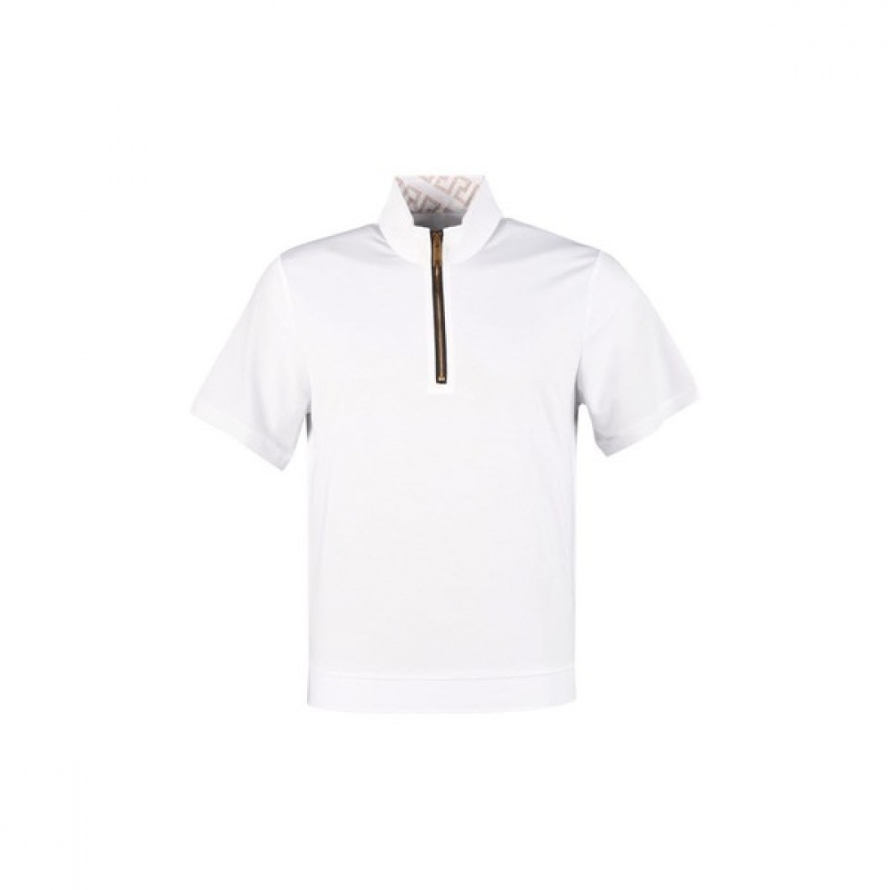 (ラックスゴルフ) ラックスゴルフレッドボルトメンズハイネックハーフジップアップ半袖ゴルフシャツ RM4M411