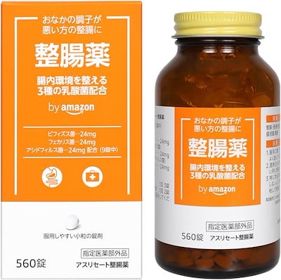 他サイト： [指定医薬部外品] by Amazon 整腸薬 560錠 (PHARMA CHOICE)の商品画像